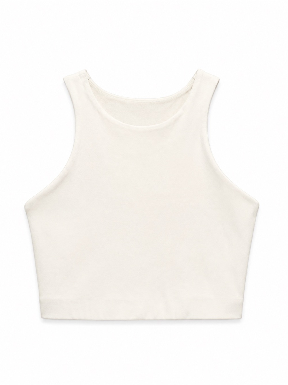 Nike One Dri-FIT High Neck Longline Sports Bra/Crop Top | White | Size Medium - Picture 2 of 3